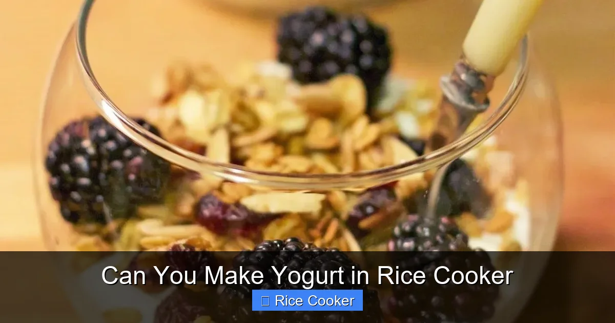 Can You Make Yogurt in Rice Cooker