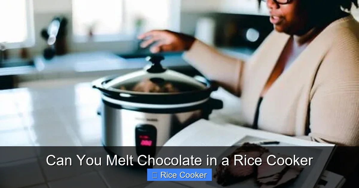 Can You Melt Chocolate in a Rice Cooker