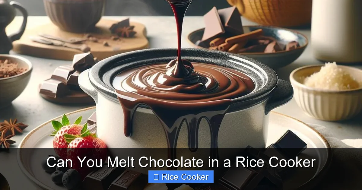 Can You Melt Chocolate in a Rice Cooker