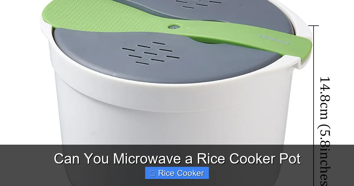 Can You Microwave a Rice Cooker Pot