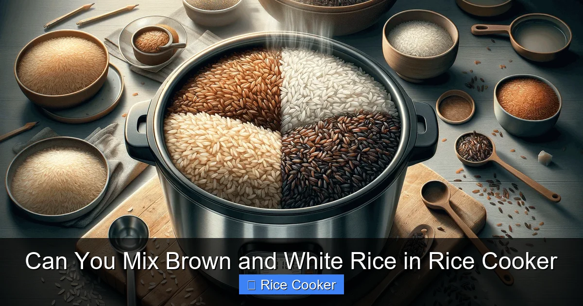 Can You Mix Brown and White Rice in Rice Cooker