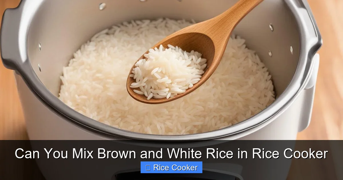 Can You Mix Brown and White Rice in Rice Cooker