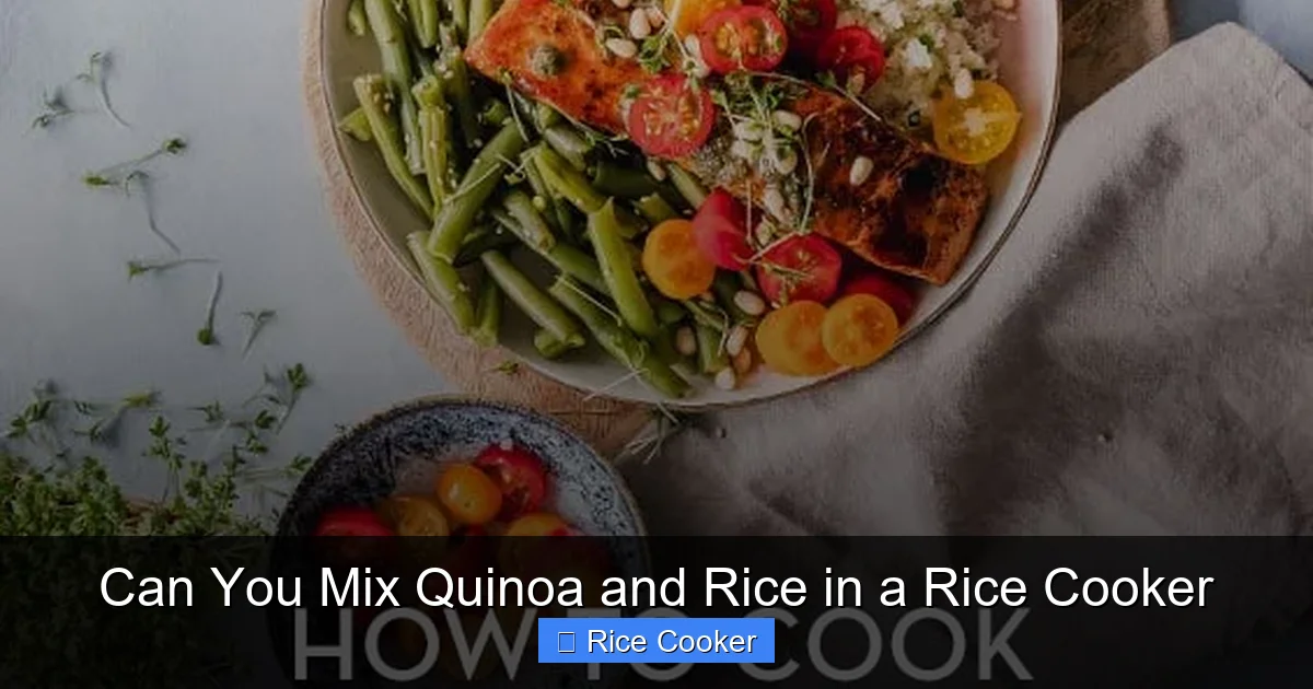 Can You Mix Quinoa and Rice in a Rice Cooker