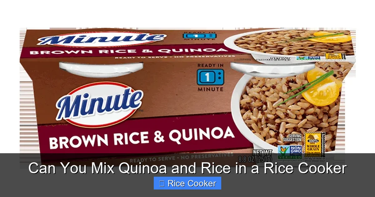 Can You Mix Quinoa and Rice in a Rice Cooker