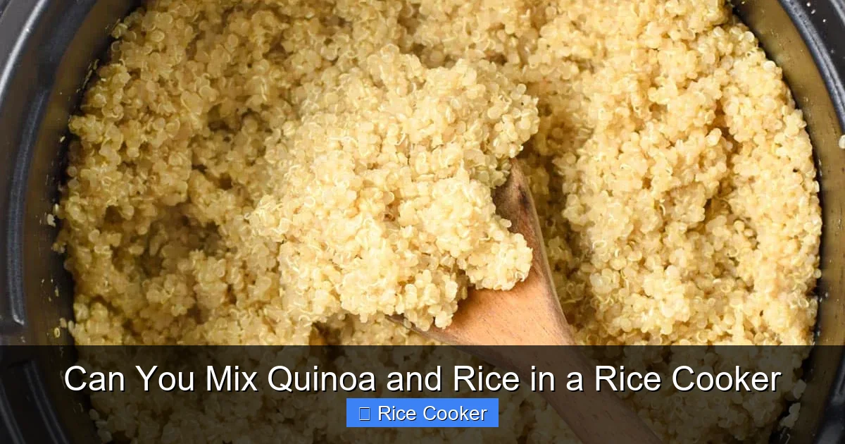 Can You Mix Quinoa and Rice in a Rice Cooker