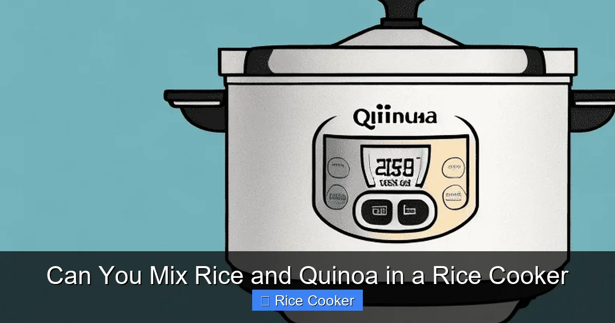 Can You Mix Rice and Quinoa in a Rice Cooker