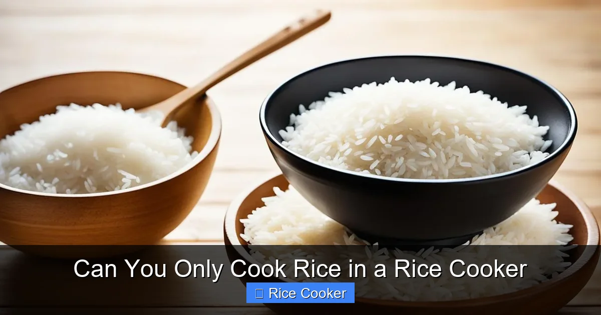 Can You Only Cook Rice in a Rice Cooker