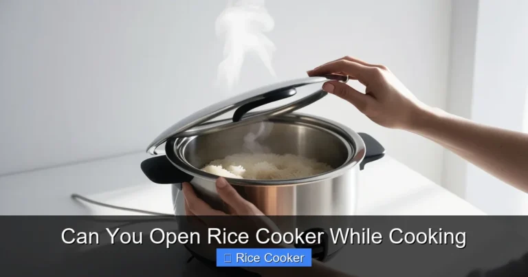 Can You Open Rice Cooker While Cooking