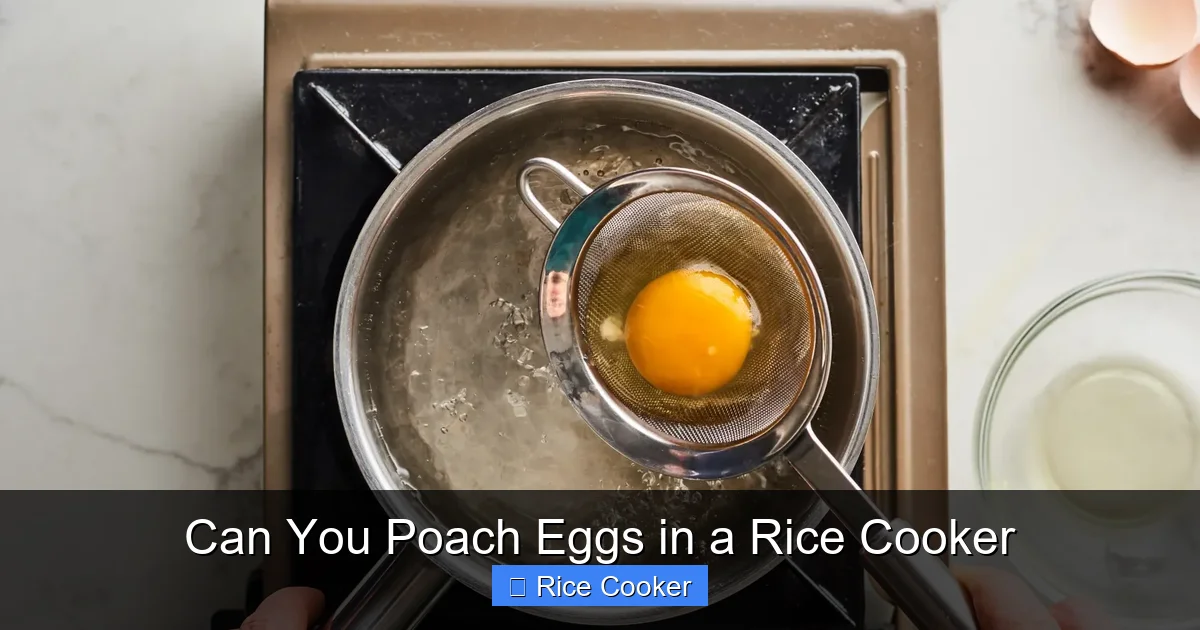 Can You Poach Eggs in a Rice Cooker
