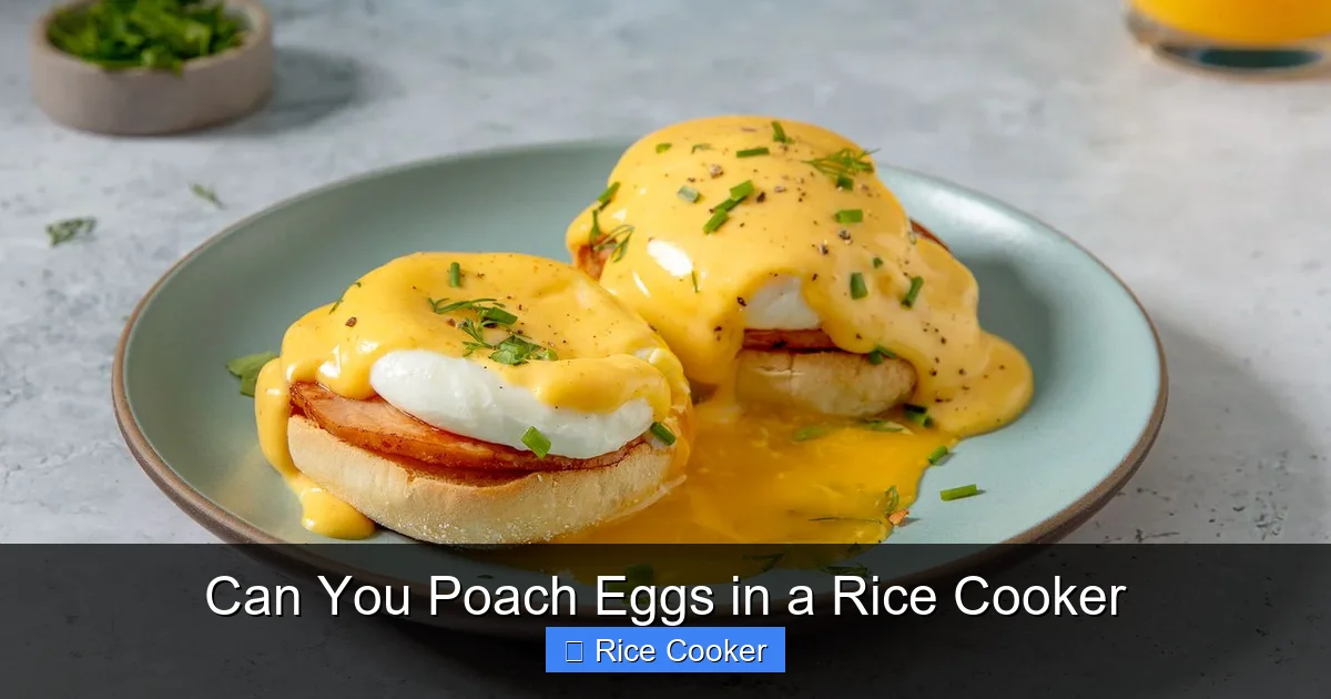 Can You Poach Eggs in a Rice Cooker