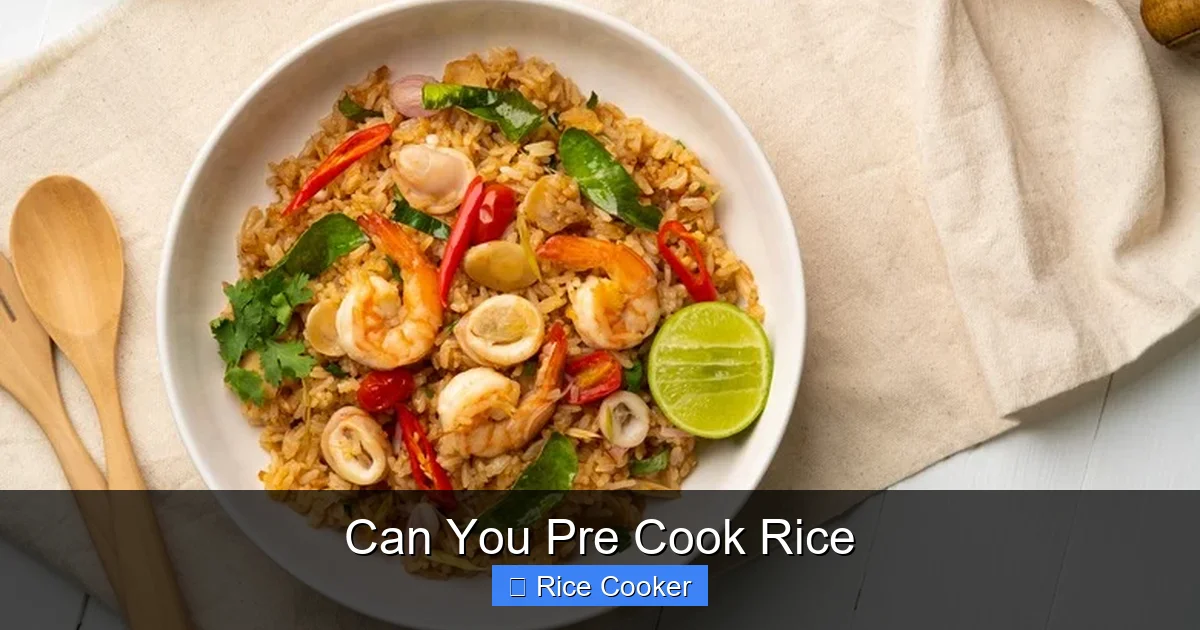 Can You Pre Cook Rice