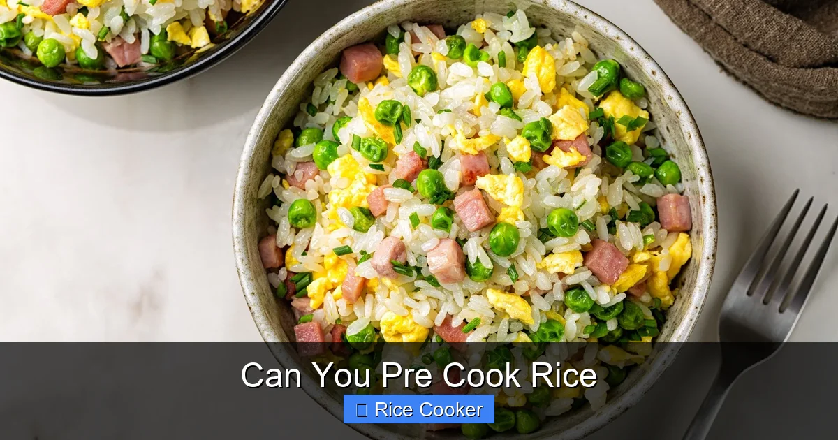 Can You Pre Cook Rice