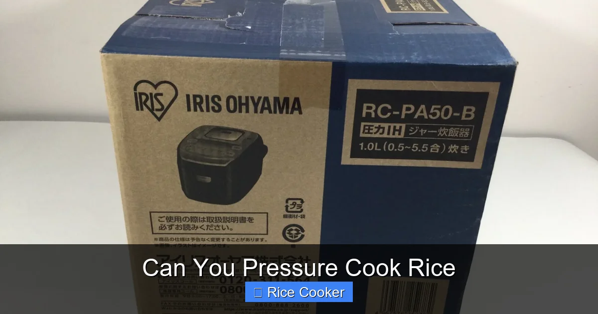 Can You Pressure Cook Rice