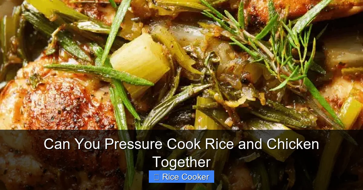 Can You Pressure Cook Rice and Chicken Together