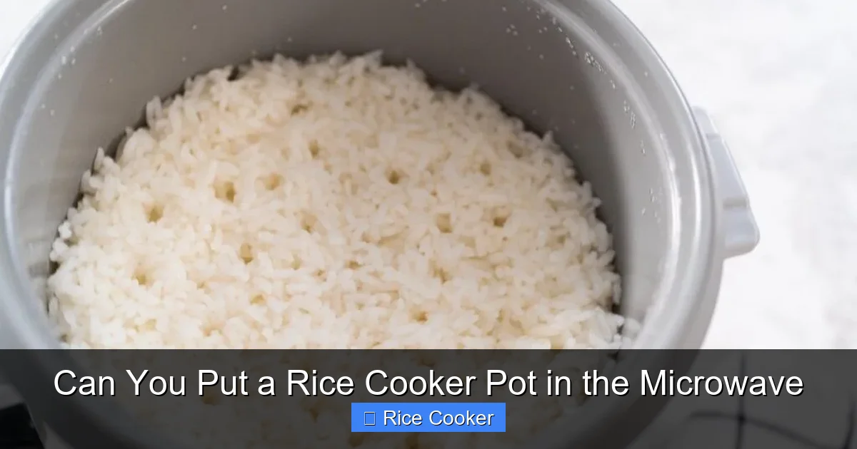 Can You Put a Rice Cooker Pot in the Microwave