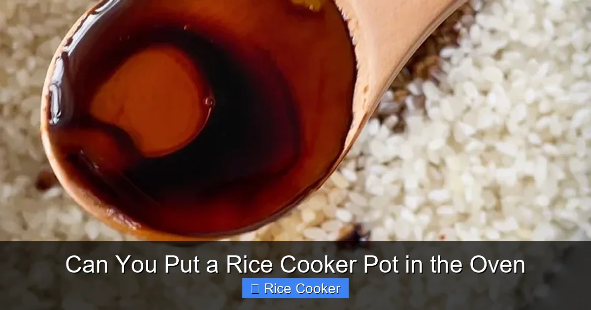 Can You Put a Rice Cooker Pot in the Oven