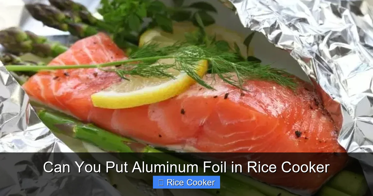 Can You Put Aluminum Foil in Rice Cooker