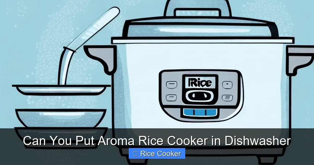 Can You Put Aroma Rice Cooker in Dishwasher