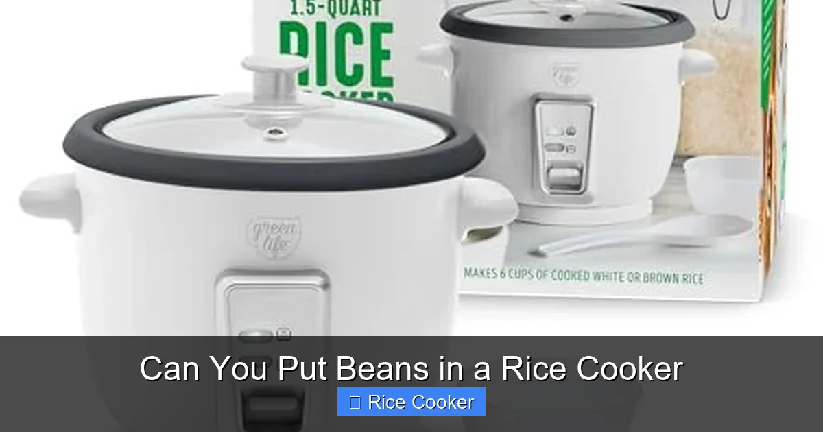 Can You Put Beans in a Rice Cooker
