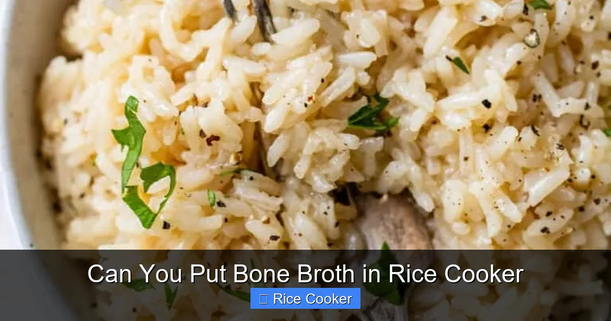 Can You Put Bone Broth in Rice Cooker