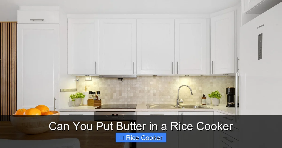 Can You Put Butter in a Rice Cooker