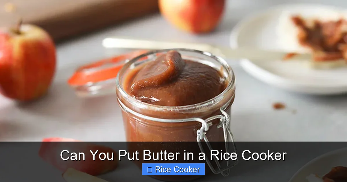 Can You Put Butter in a Rice Cooker