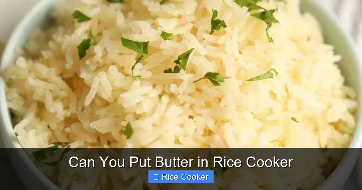 Can You Put Butter in Rice Cooker
