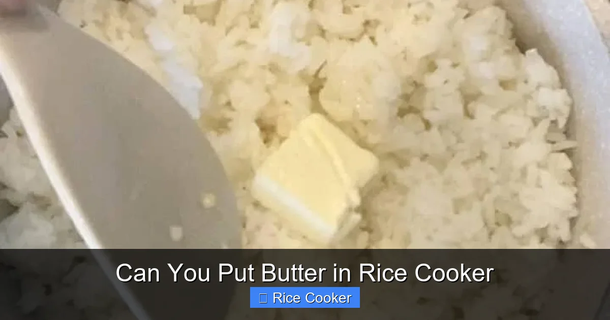 Can You Put Butter in Rice Cooker