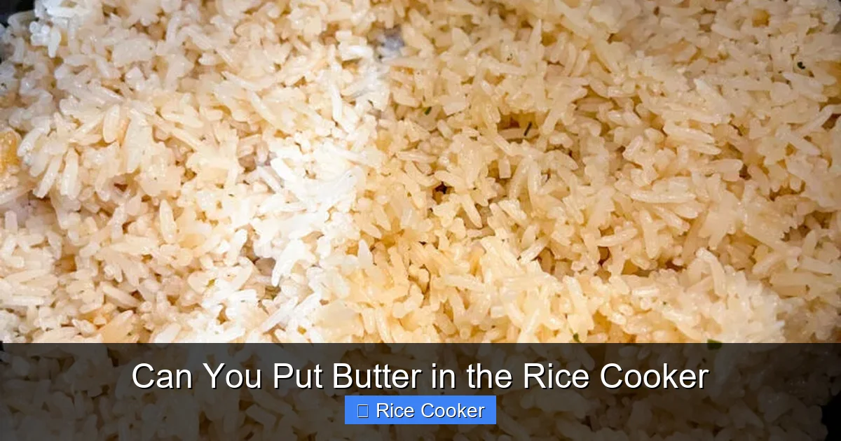 Can You Put Butter in the Rice Cooker
