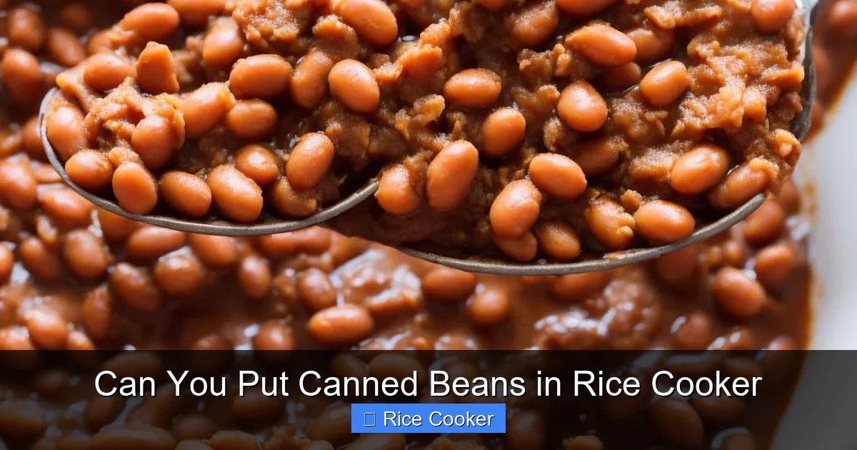 Can You Put Canned Beans in Rice Cooker