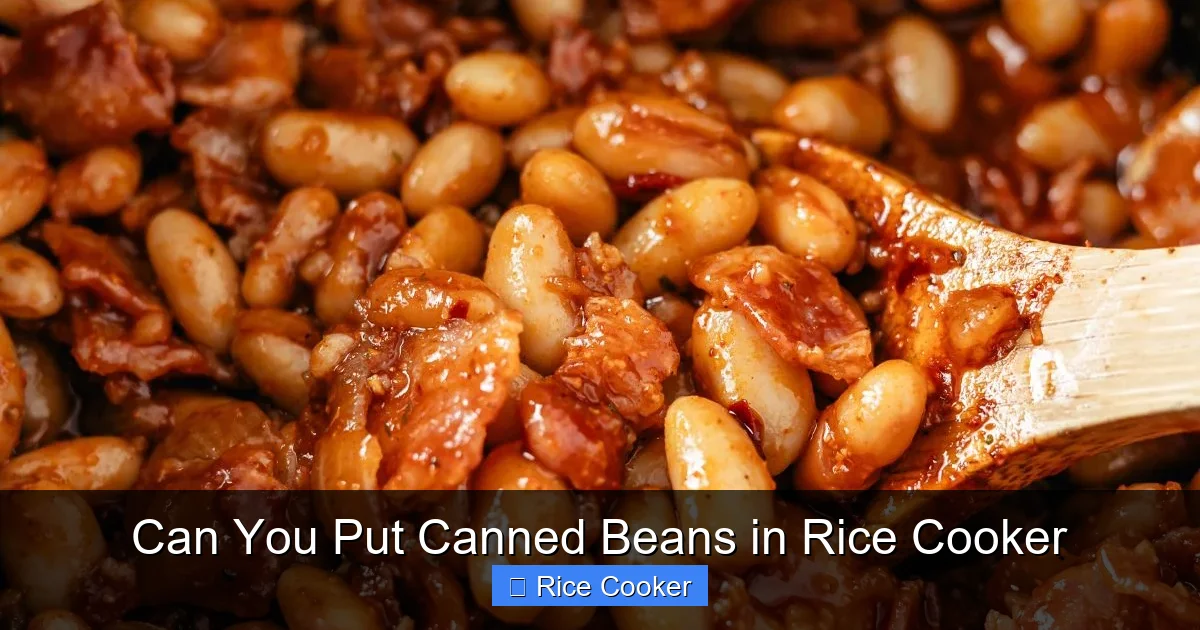 Can You Put Canned Beans in Rice Cooker
