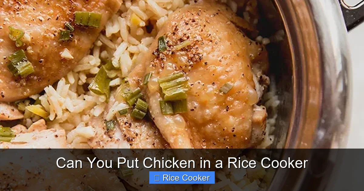 Can You Put Chicken in a Rice Cooker