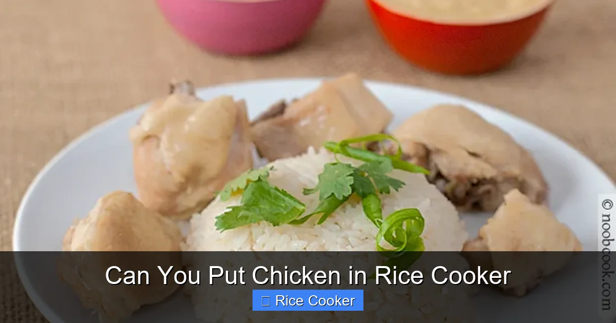 Can You Put Chicken in Rice Cooker
