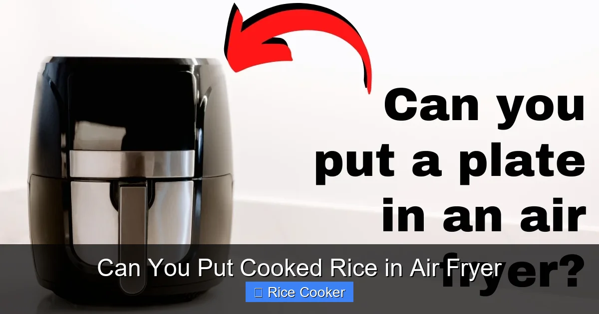 Can You Put Cooked Rice in Air Fryer