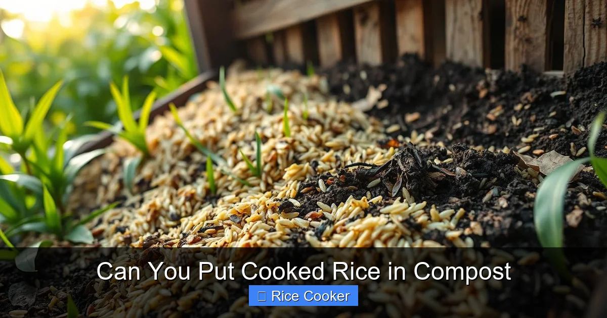 Can You Put Cooked Rice in Compost