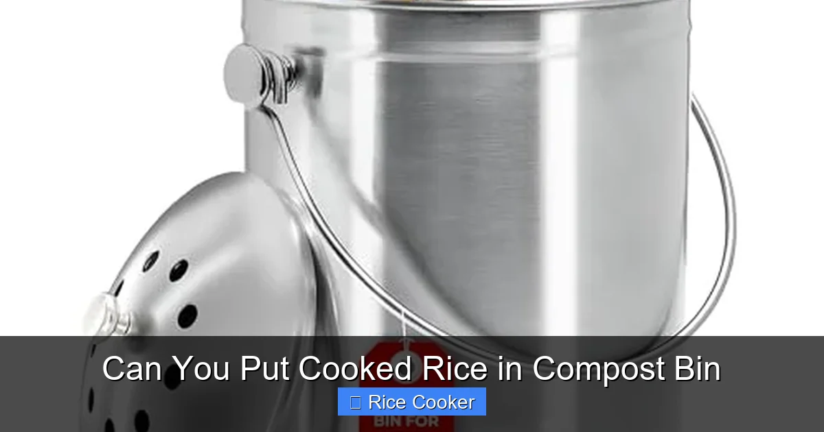Can You Put Cooked Rice in Compost Bin