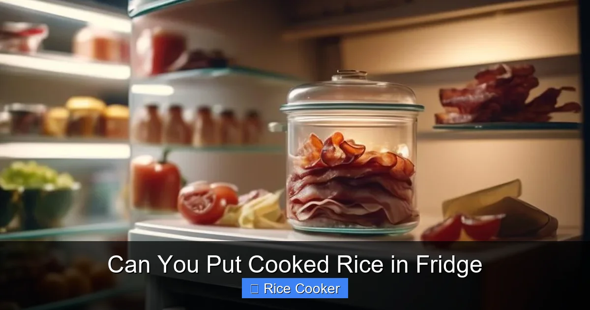 Can You Put Cooked Rice in Fridge