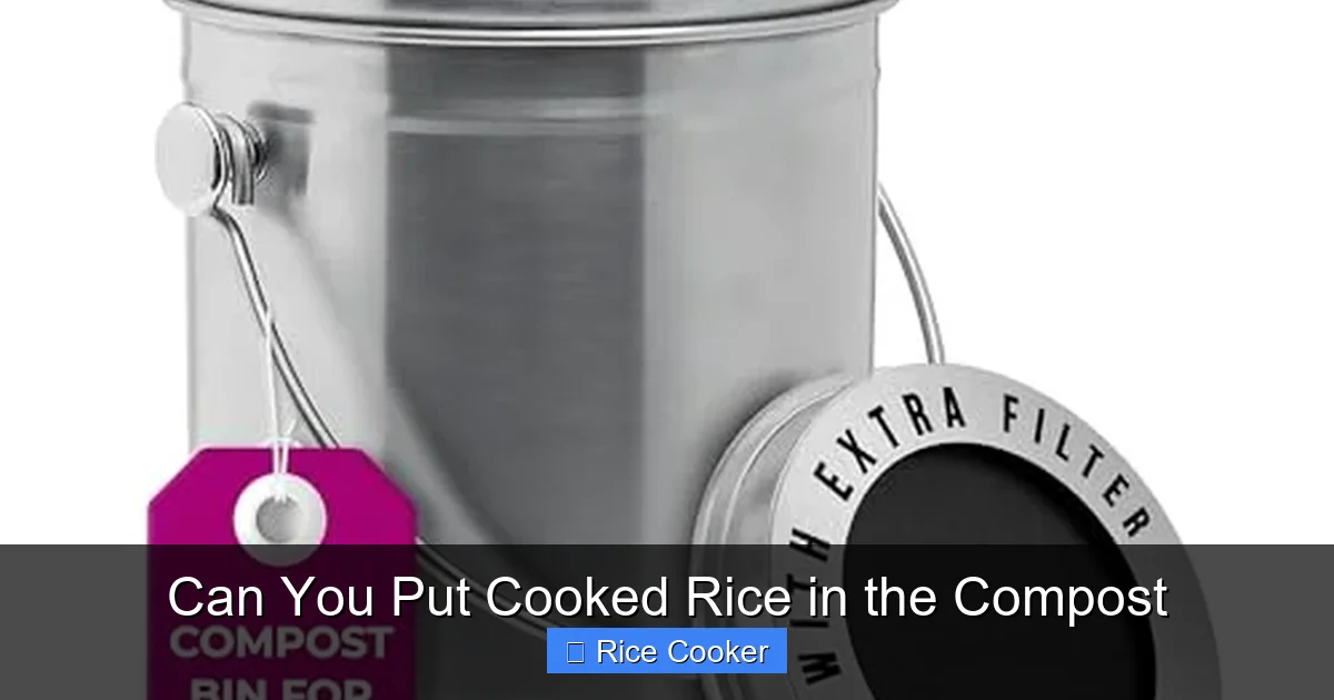 Can You Put Cooked Rice in the Compost