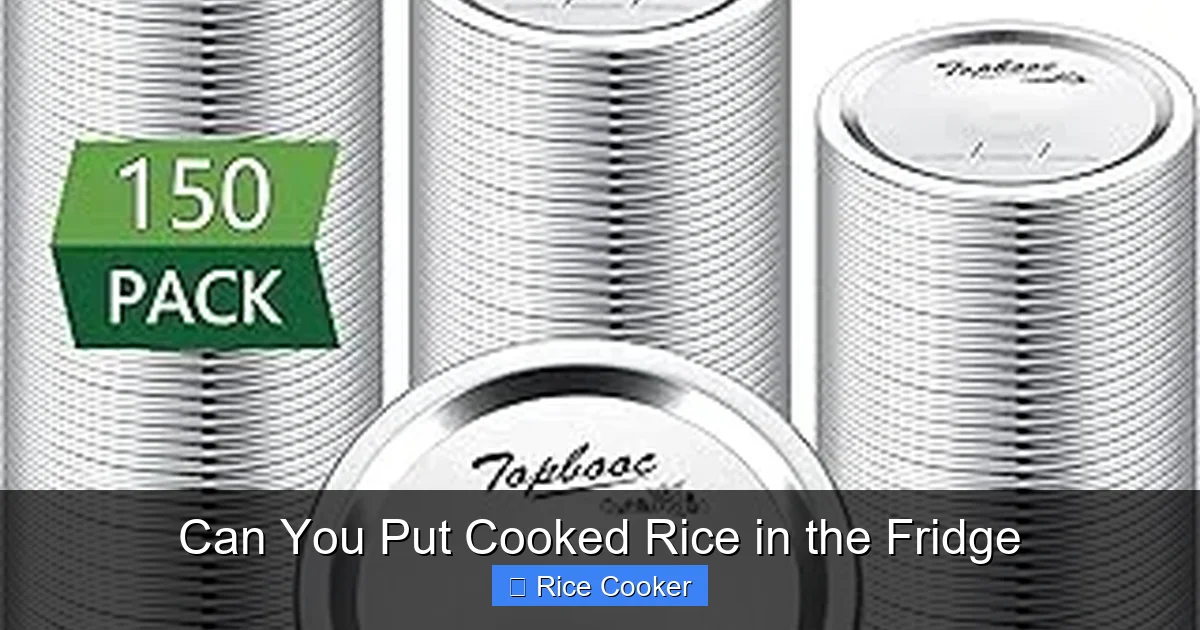 Can You Put Cooked Rice in the Fridge
