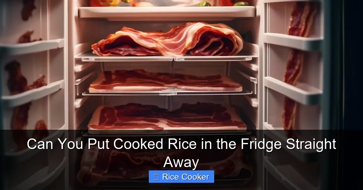Can You Put Cooked Rice in the Fridge Straight Away