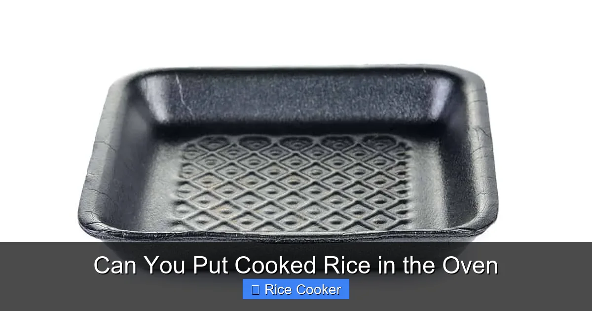 Can You Put Cooked Rice in the Oven