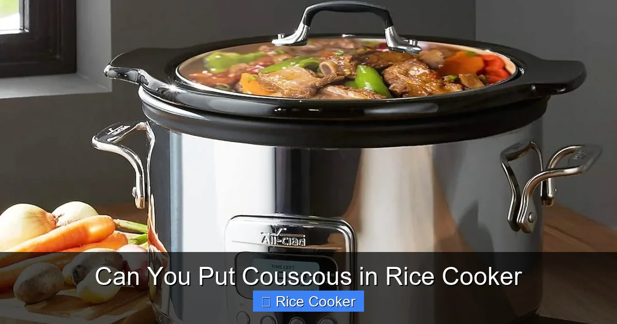 Can You Put Couscous in Rice Cooker