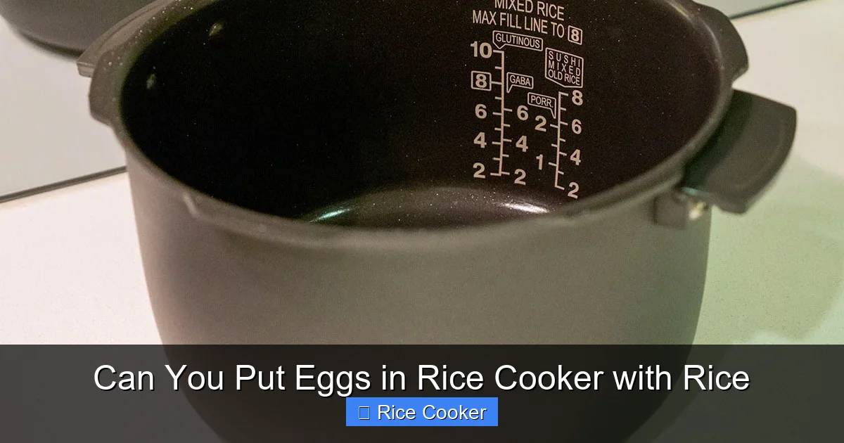 Can You Put Eggs in Rice Cooker with Rice