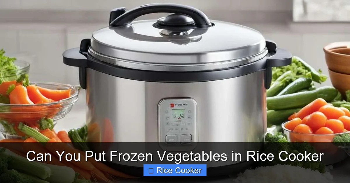Can You Put Frozen Vegetables in Rice Cooker