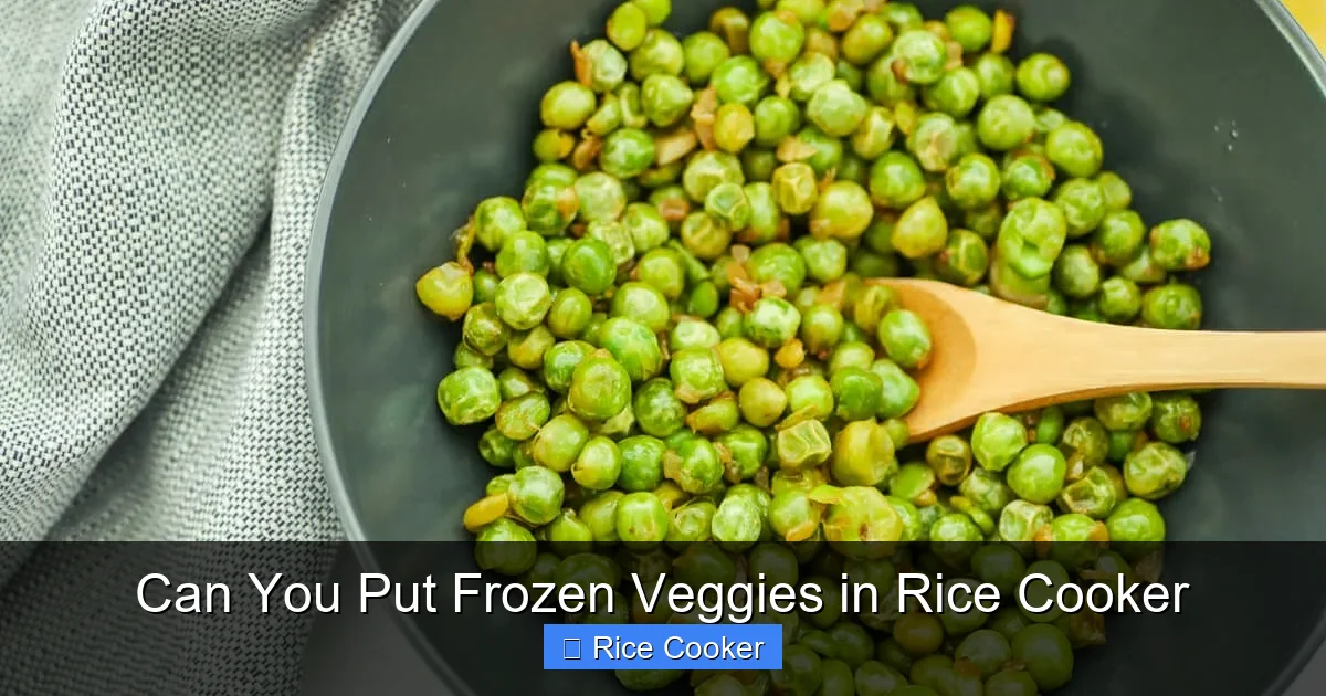 Can You Put Frozen Veggies in Rice Cooker