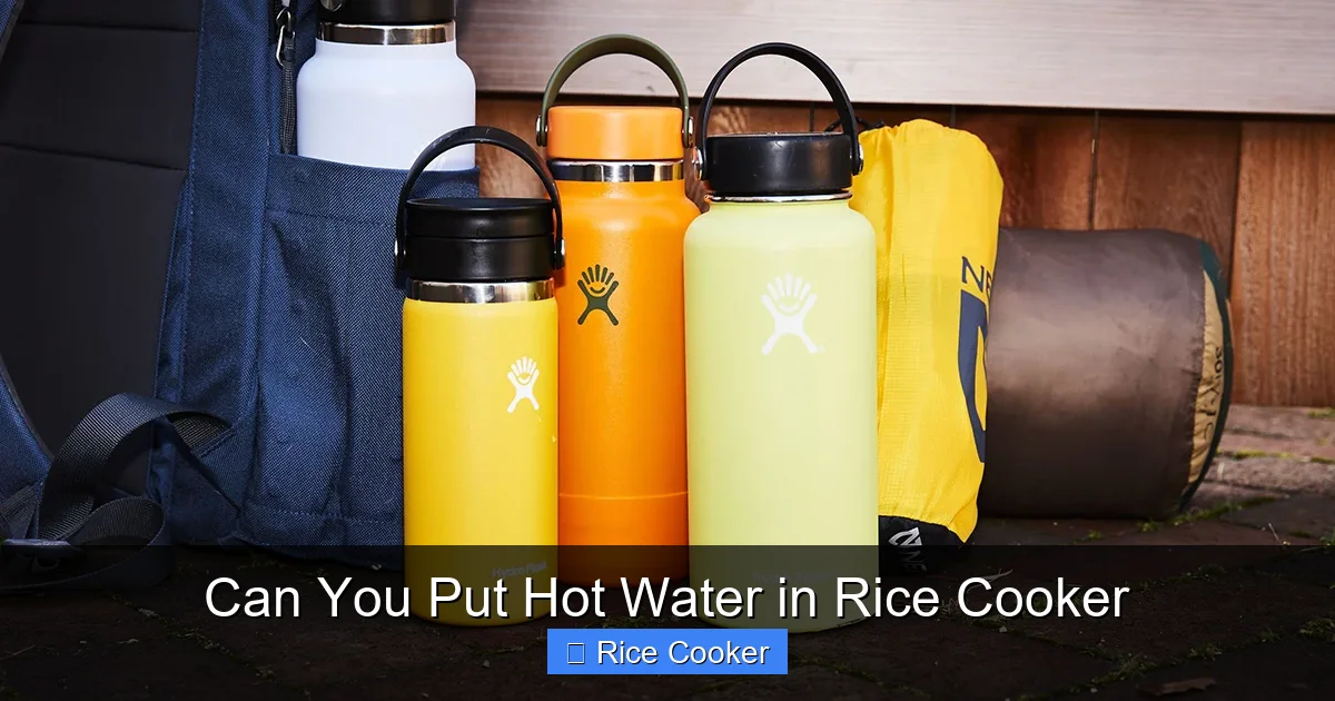 Can You Put Hot Water in Rice Cooker