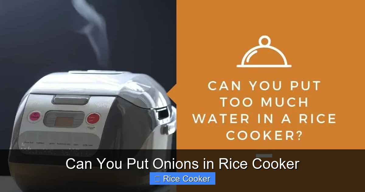 Can You Put Onions in Rice Cooker