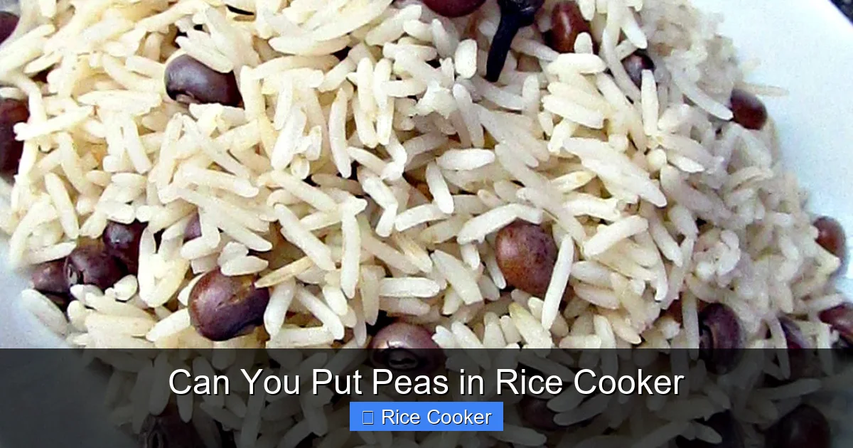 Can You Put Peas in Rice Cooker