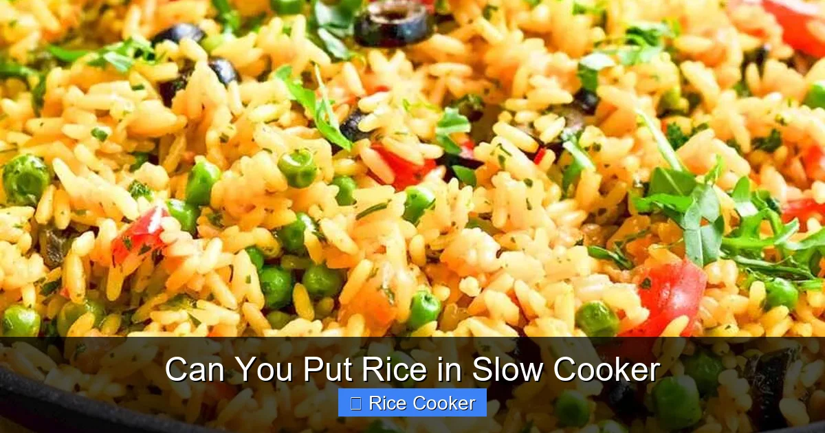 Can You Put Rice in Slow Cooker