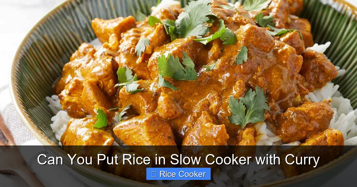 Can You Put Rice in Slow Cooker with Curry